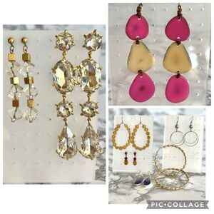 Earring Lot of 8 Tagua Anthropologie Various Earrings Lot Of 9 Earrings